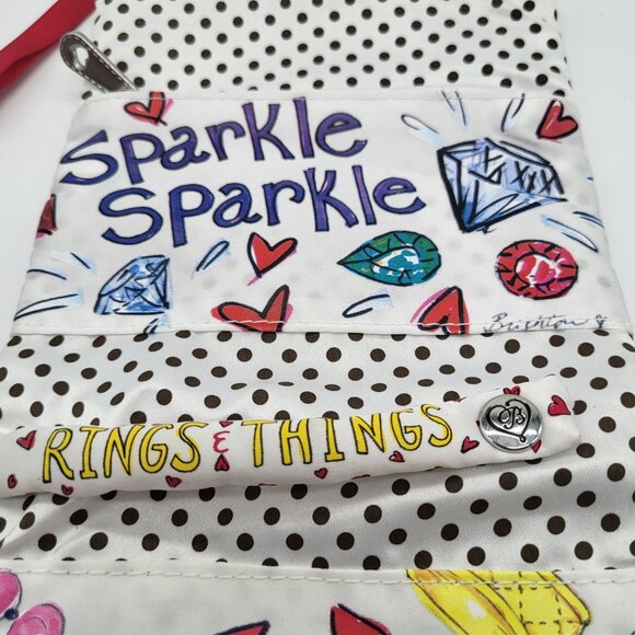 Brighton Chic Du Juor Fabric Jewelry Roll Up Travel Case Bag - Picture 3 of 9